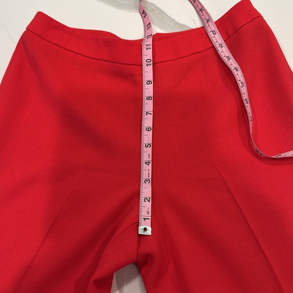 Armani Collezioni Vibrant Red dress pants 8 - Picture 7 of 9
